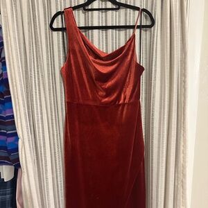 Yumi Kim Crimson Velvet Goddess Dress